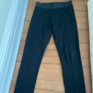 Black stretchy pants with an elastic waistband!